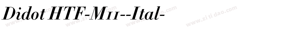 Didot HTF-M11--Ital字体转换
